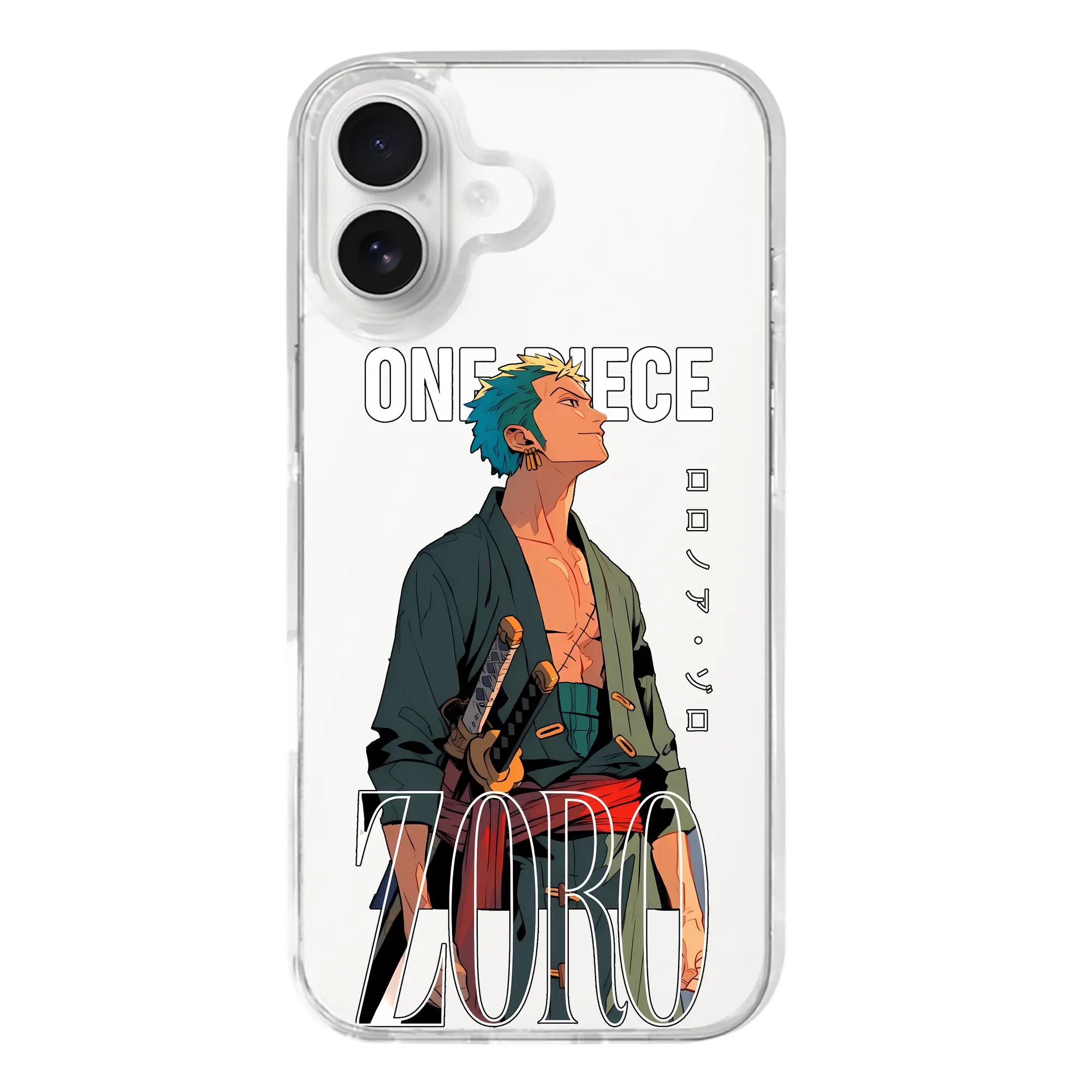 ワンピース グッズ ロロノア・ゾロ - iPhone 17シリーズ 透明スマホケース – 薄型・耐衝撃・精密フィット保護カバー